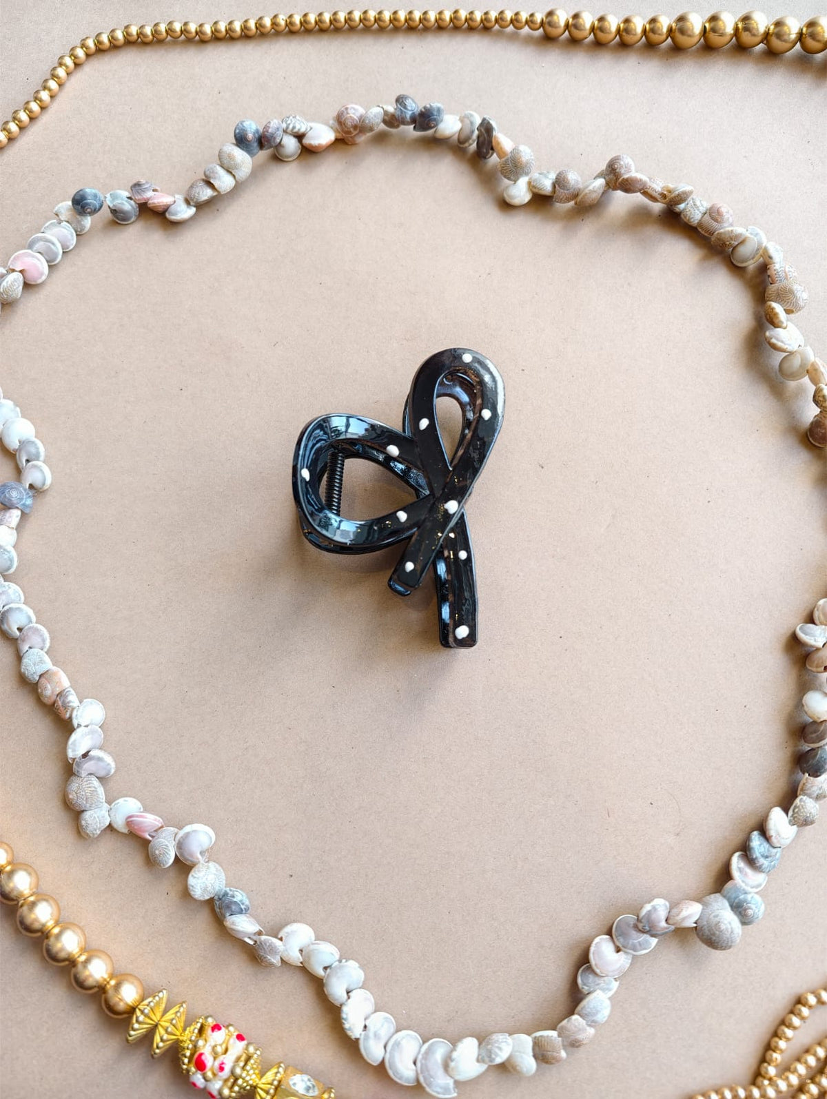 Polka Dot Butterfly Hair Claw