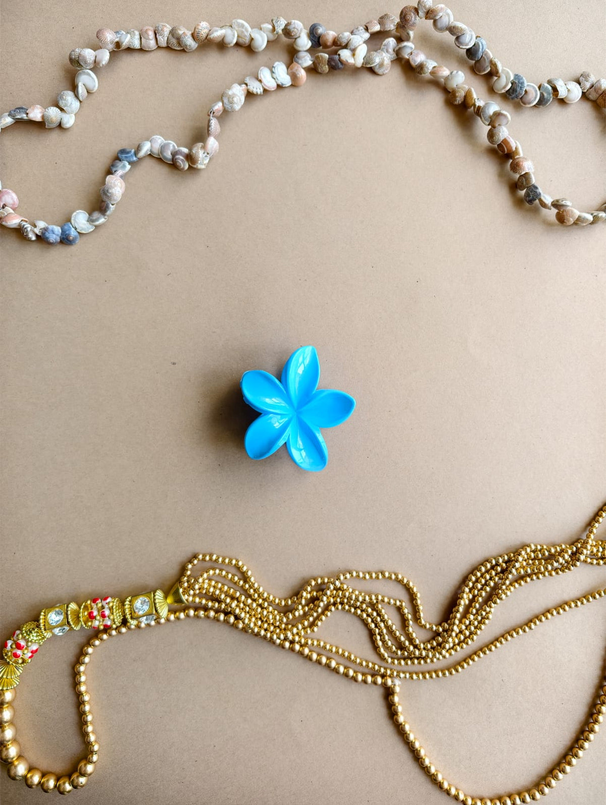Glossy Medium Flower Hair Claw