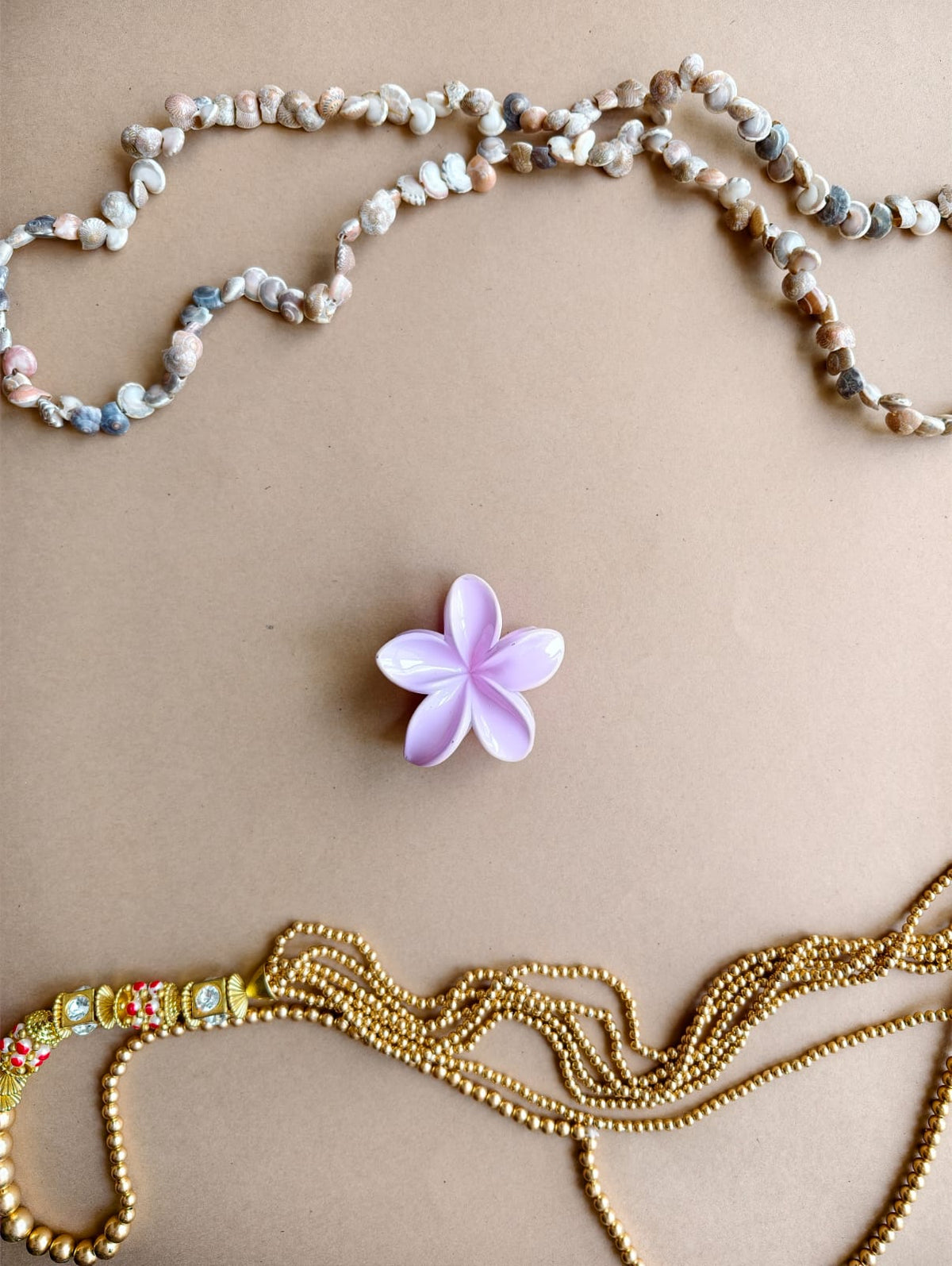 Glossy Medium Flower Hair Claw