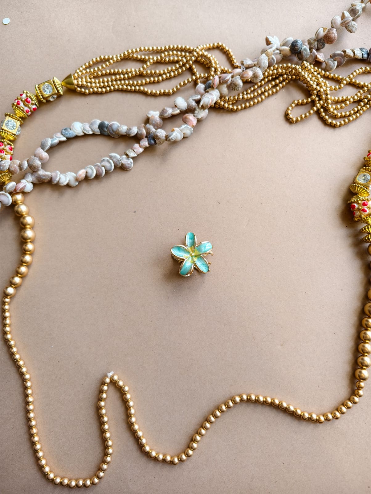 Metal flower mini claws