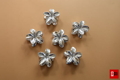 Silver Flower Hair Claw