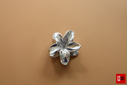Silver Flower Hair Claw