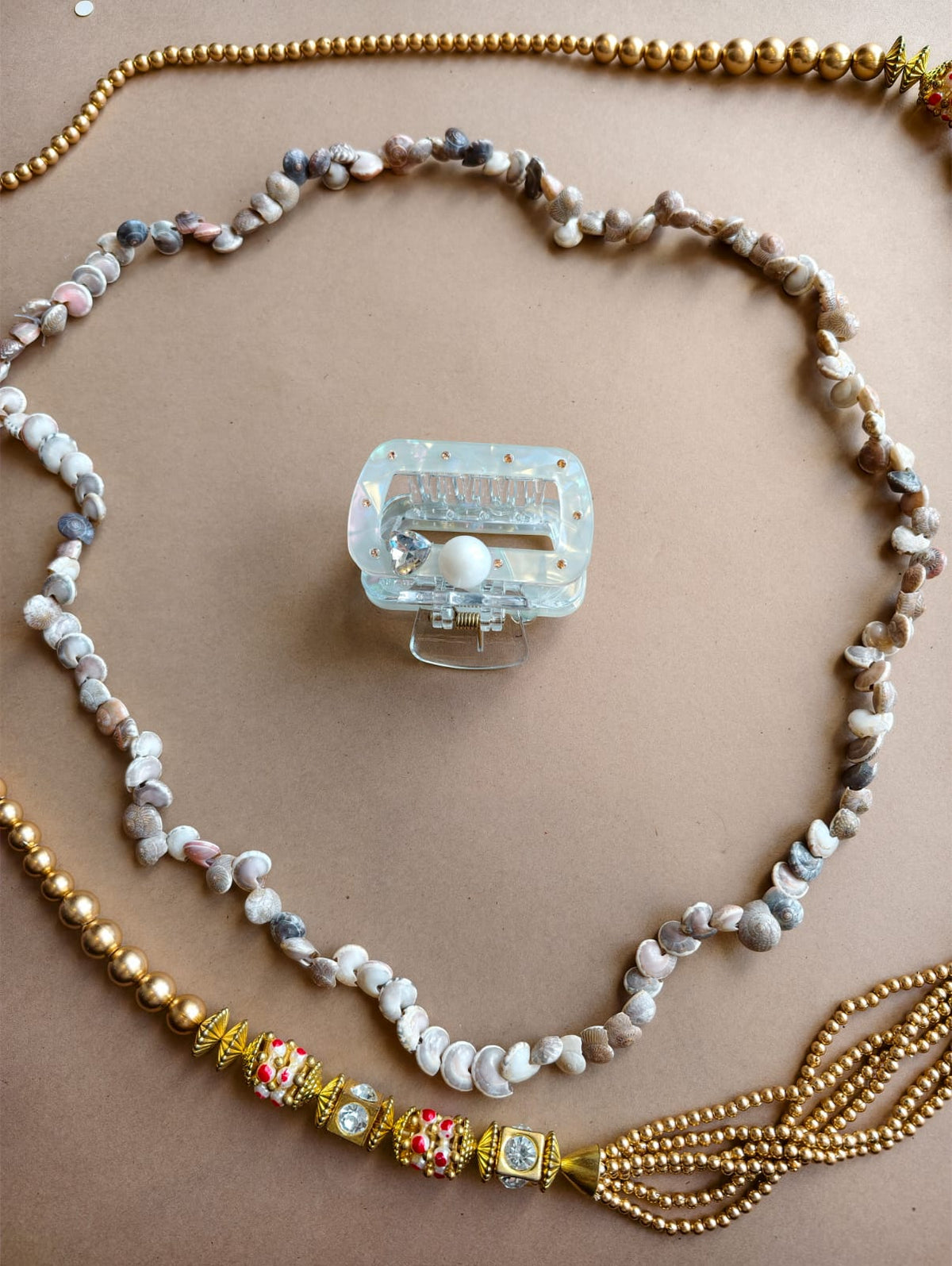 Pearl Rectangle Hair Claw