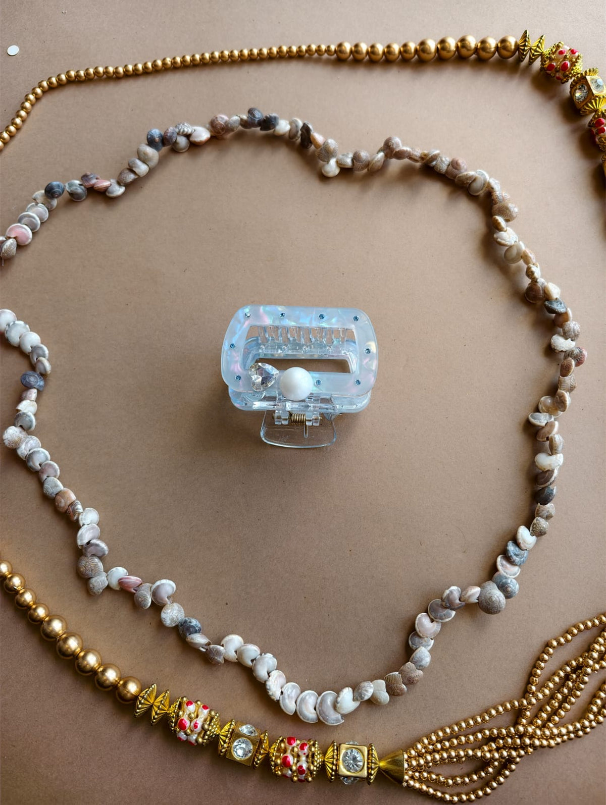 Pearl Rectangle Hair Claw