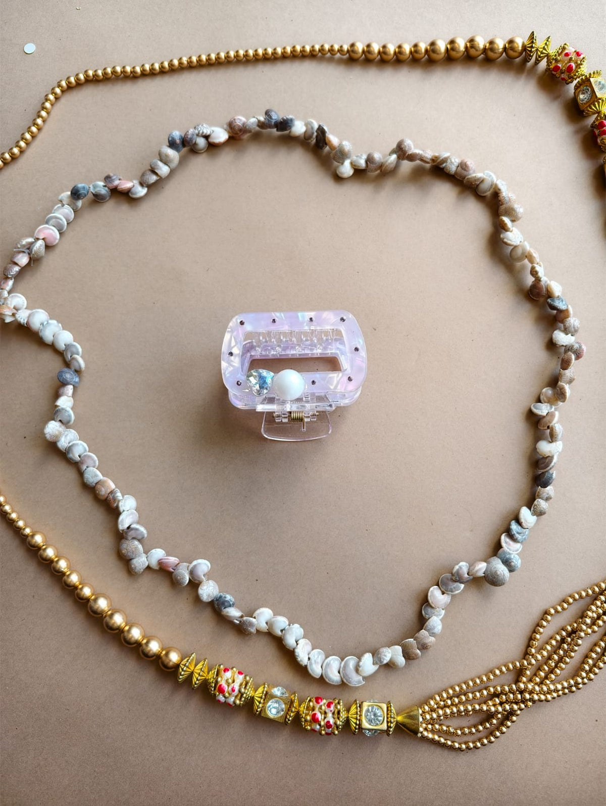 Pearl Rectangle Hair Claw