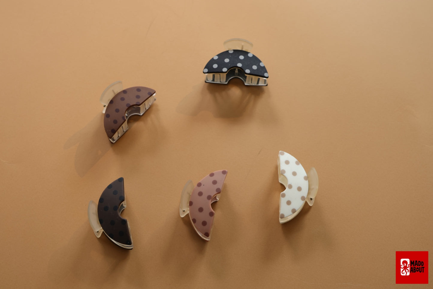 Polka Hair Claw
