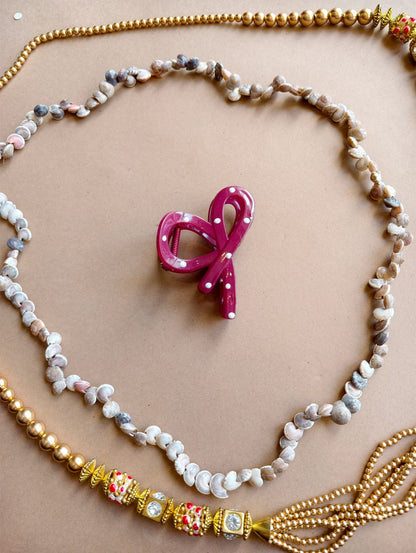 Polka Dot Butterfly Hair Claw