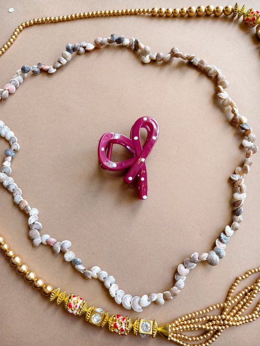 Polka Dot Butterfly Hair Claw
