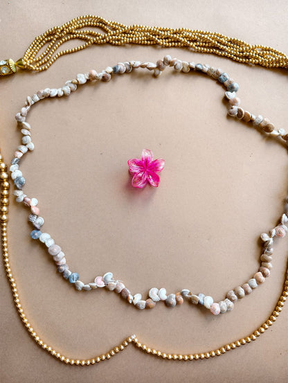 Small Glitter Flower Hair Claw