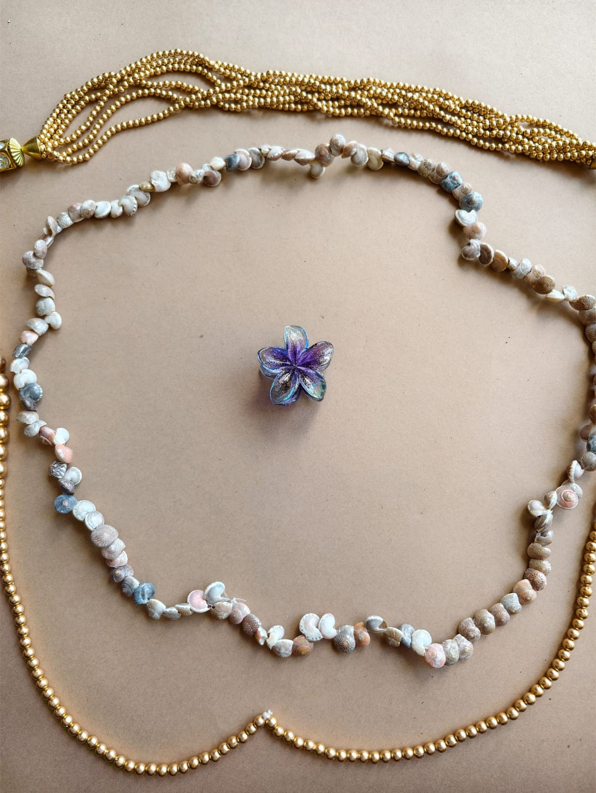 Small Glitter Flower Hair Claw