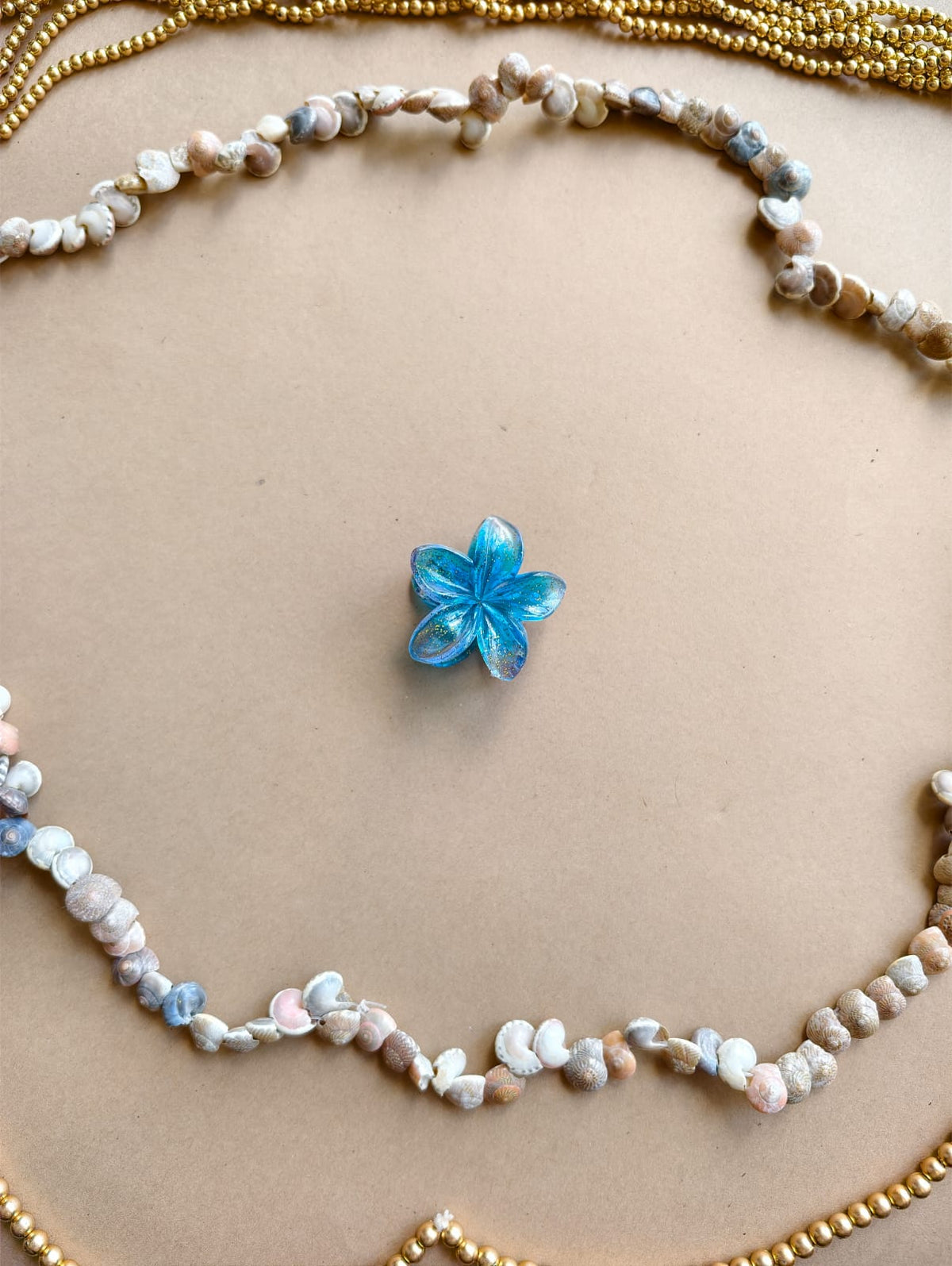 Small Glitter Flower Hair Claw
