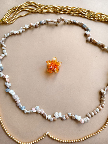 Small Glitter Flower Hair Claw