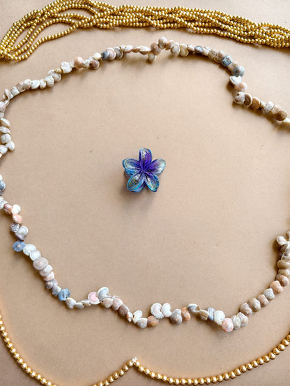 Small Glitter Flower Hair Claw