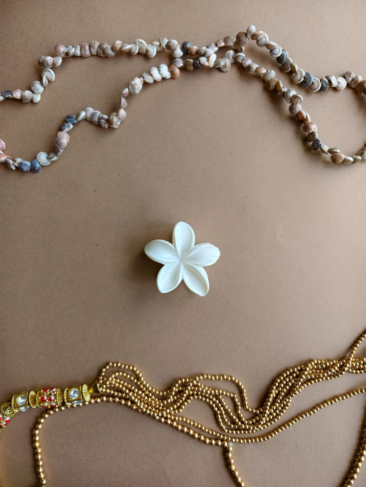 Glossy Medium Flower Hair Claw